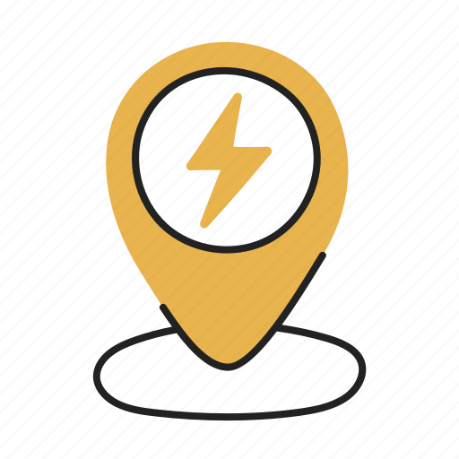 Charging, station, charger, energy, electric, car, map icon - Download on Iconfinder