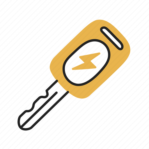 Key, electric, car, vehicle, ev icon - Download on Iconfinder