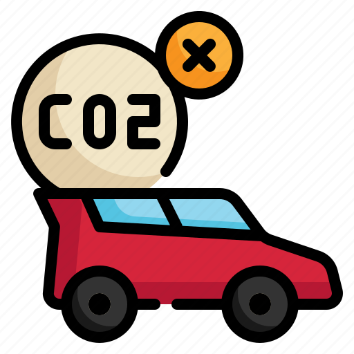 Carbon, no, car, electric, vehicle, pollution, ev icon icon - Download on Iconfinder
