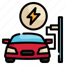 charger, power, electric, car, vehicle, station, ev icon