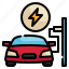 charger, power, electric, car, vehicle, station, ev icon 