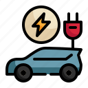 electric, power, car, vehicle, ev icon