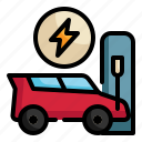 stagion, charger, power, electric, vehicle, ev icon