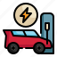 stagion, charger, power, electric, vehicle, ev icon 