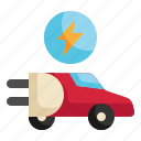 car, plug, adapter, electric, charge, vehicle, ev icon