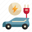 electric, power, car, vehicle, ev icon