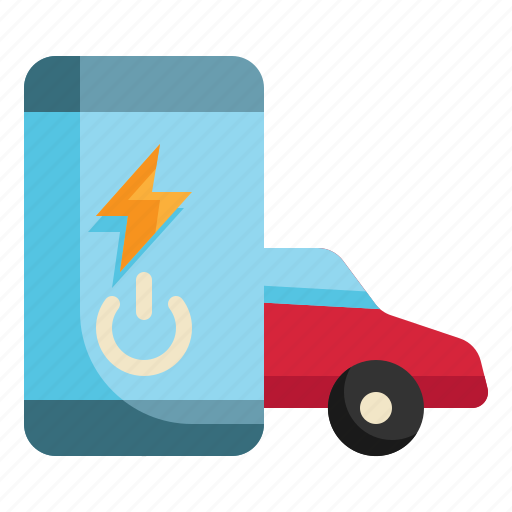 Electric, vehicle, car, mobile, application, ev icon icon - Download on Iconfinder