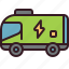 bus, electric, ev, charge, transport 