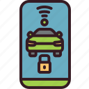 smart, key, car, smartphone, lock, wireless