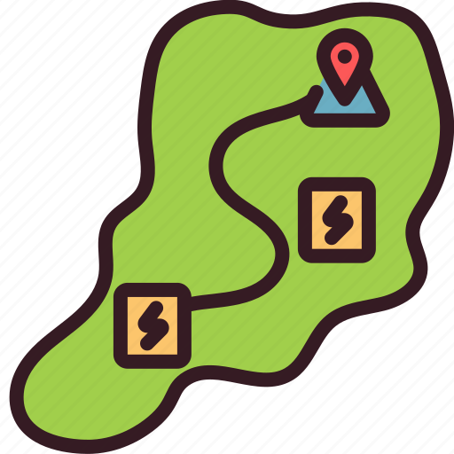 Station, map, charge, electric, location icon - Download on Iconfinder