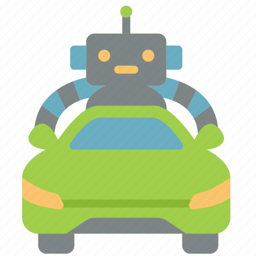 Auto, drive, autopilot, car, robot, automobile, vehicle icon - Download on Iconfinder