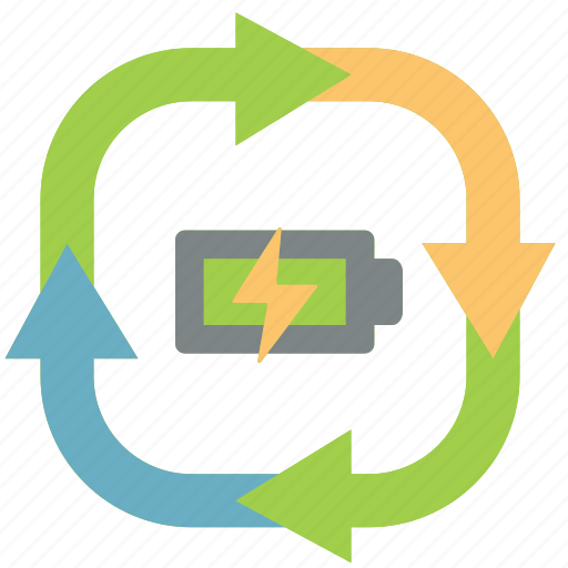 Life, cycle, battery, power, electric, charge, renewable icon - Download on Iconfinder