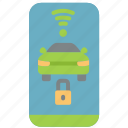 smart, key, car, auto, smartphone, protection, lock, wireless