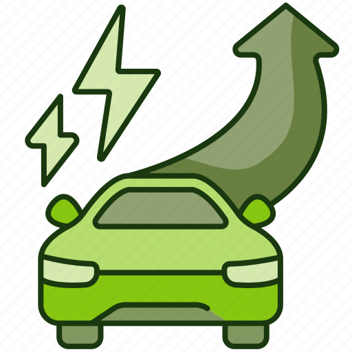 Range, distance, charge, electric, power, battery, vehicle icon - Download on Iconfinder