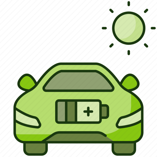 Vehicle, automobile, solar, electricity, power, charge, energy icon - Download on Iconfinder
