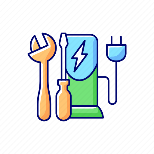 Electric, charging, cable, station icon - Download on Iconfinder
