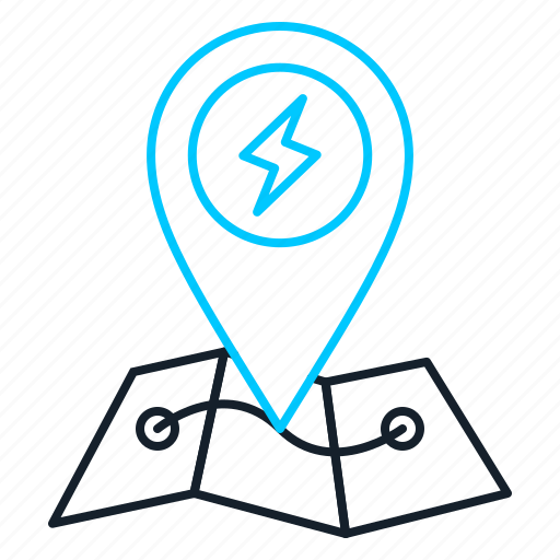 Track, trips, charger, map, location icon - Download on Iconfinder