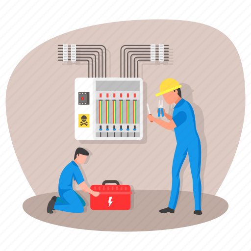 Distribution board, main board, panelboard, breaker panel, electrical panel, technicians icon - Download on Iconfinder