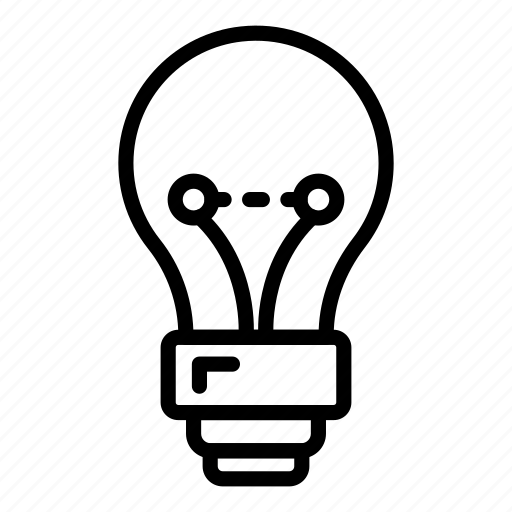 Bulb, classic, glass, light, power, silhouette, technology icon - Download on Iconfinder