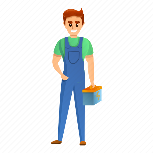 Electrical, man, person, technician, toolbox, worker icon - Download on Iconfinder