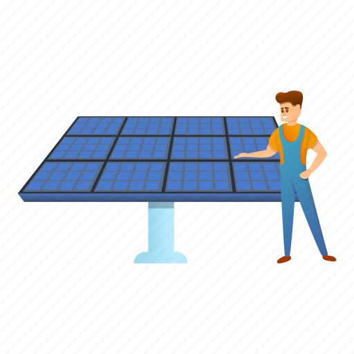 Engineer, house, man, panel, person, solar icon - Download on Iconfinder