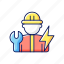 electrician, service, worker, handyman 