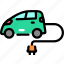 electric, car, vehicle 