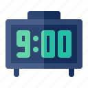 digital, clock, time, alarm, watch