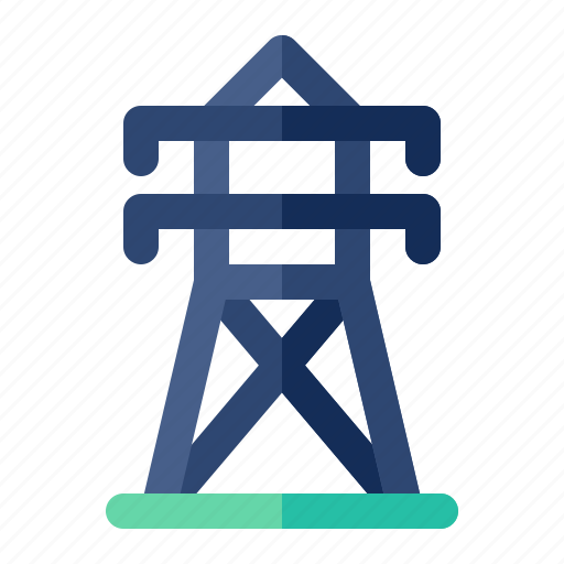 Electric tower, tower, power transmission, electric icon - Download on Iconfinder