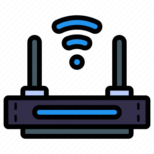 Wifi router, modem, device, internet, connection icon - Download on Iconfinder