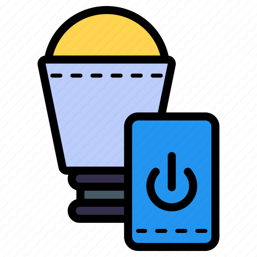 Smart lamp, smart light, electricity, app, technology icon - Download on Iconfinder