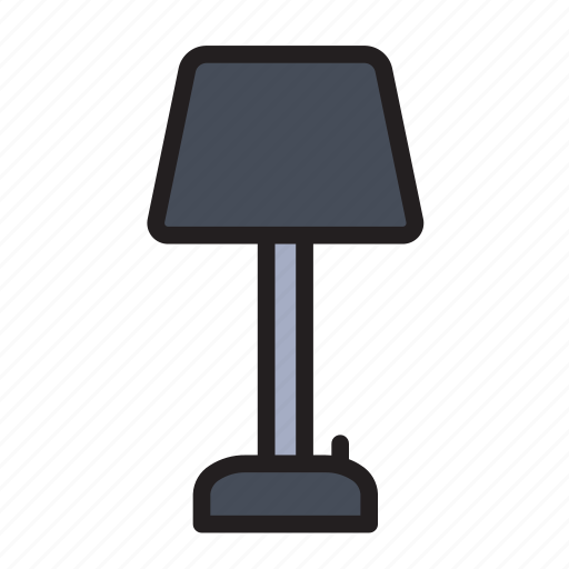 Bulb, furniture, interior, lamp, table icon - Download on Iconfinder