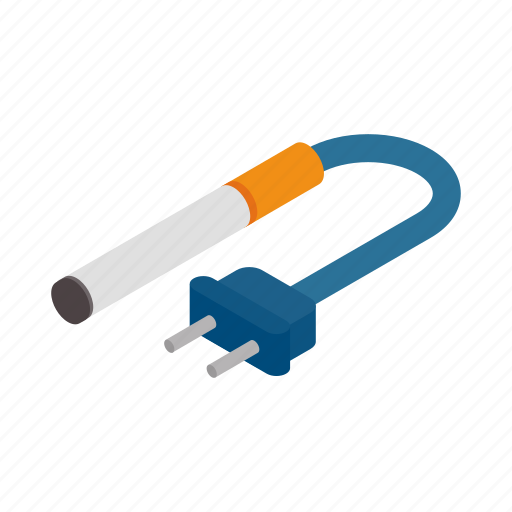 Cigarette, electric, isometric, nicotine, plug, smoke, tobacco icon - Download on Iconfinder