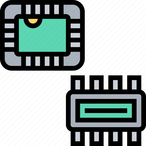 Chip, processor, circuit, component, computer icon - Download on Iconfinder