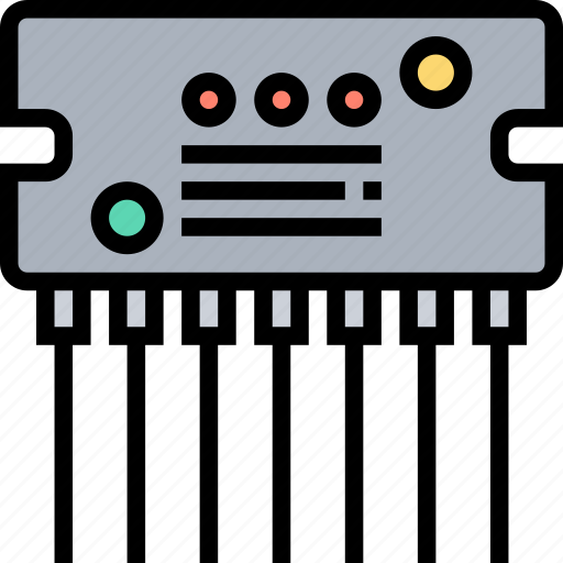 Integrated, circuit, electronic, semiconductor, component icon - Download on Iconfinder