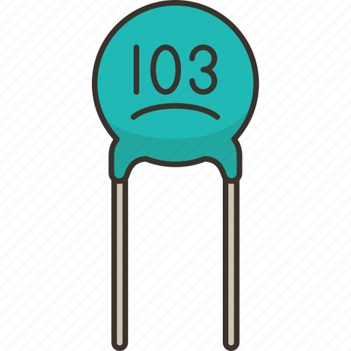 Ceramic, capacitor, dielectric, electronic, circuit icon - Download on Iconfinder