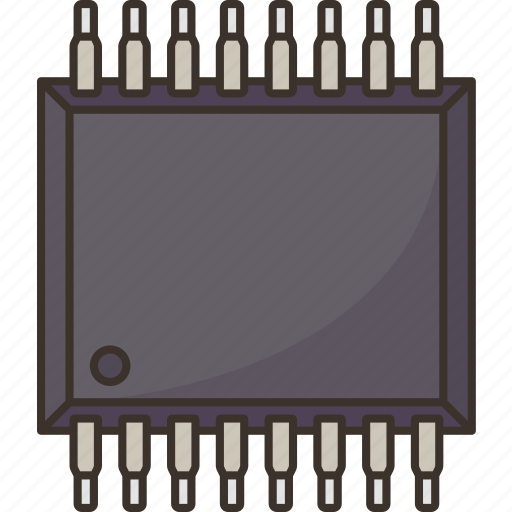 Chip, integrated, circuit, electronic, component icon - Download on Iconfinder