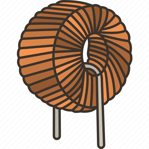Coil, copper, wire, circuit, component icon - Download on Iconfinder
