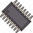 integrated, circuit, chip, transistors, component