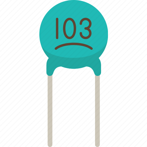 Ceramic, capacitor, dielectric, electronic, circuit icon - Download on Iconfinder