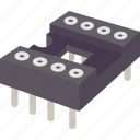 integrated, circuit, socket, connector, component