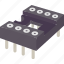 integrated, circuit, socket, connector, component 