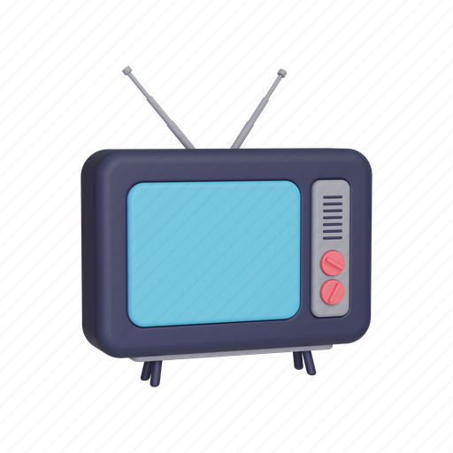 Television, tv, screen, display, monitor, technology 3D illustration - Download on Iconfinder