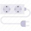 cable, cord, electricity, electronic, extension 