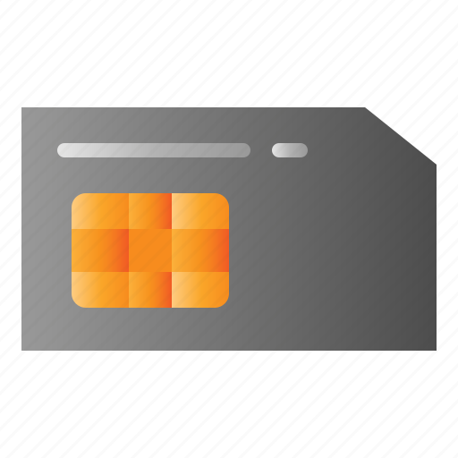 Sim, chip, sim card, phone, card, mobile phone, smartphone icon - Download on Iconfinder