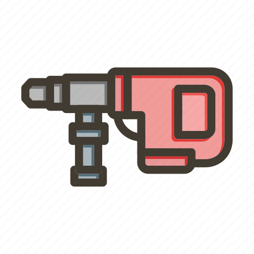 Drill, tool, construction, machine, equipment icon - Download on Iconfinder