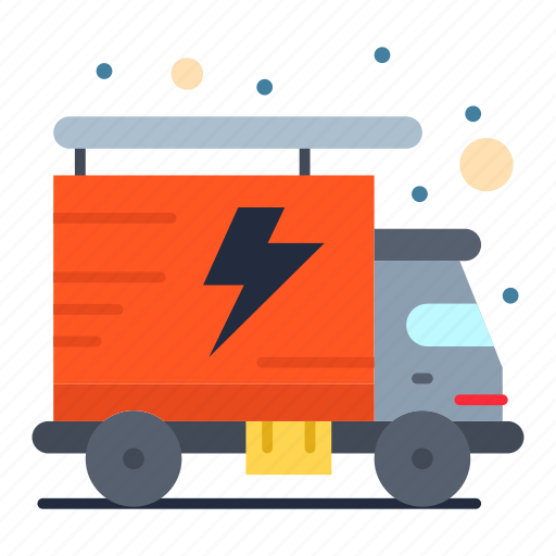Energy, packet, truck icon