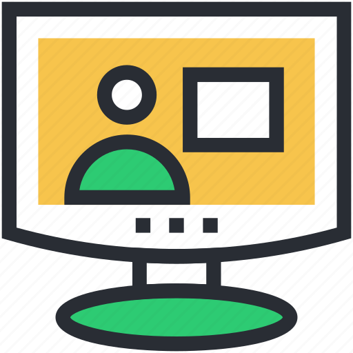 Laptop, video call, video chat, video conference, voice chatting icon - Download on Iconfinder