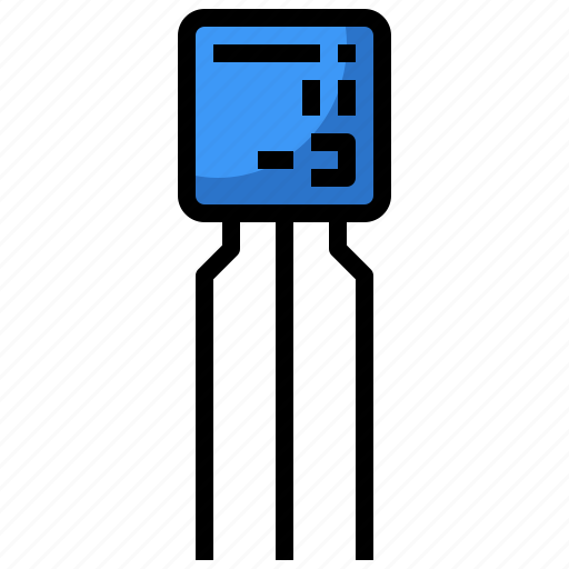 Component, computer, electronics, hardware, npn, semiconductor, transistor icon - Download on Iconfinder