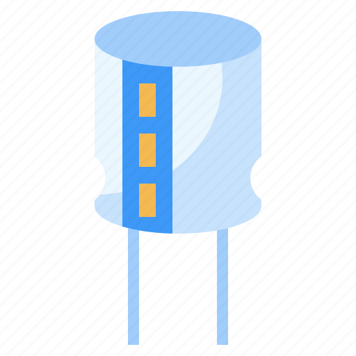 Capacitor, component, computer, electronics, hardware, semiconductor icon - Download on Iconfinder